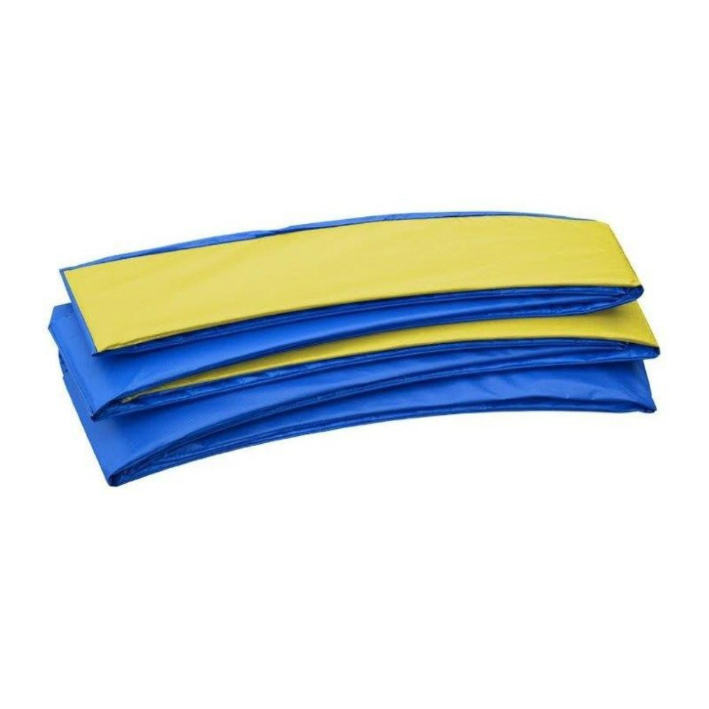 Coussin de Protection et Sécurité Couvre Ressorts Remplacement pour Trampoline Rectangulaire 457 x 274 cm | Bleu Jaune