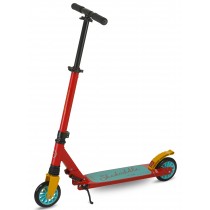 Trottinette Freestyle pour Enfant et Adulte - Stunt Scooter Patinette Pliable - Rouge